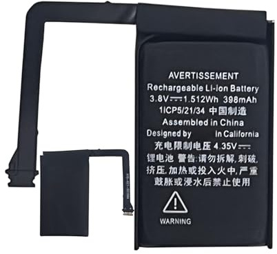 HIGHAKKU Batteria di ricambio A1596 020-00098 compatibile con Air-pods 1 2 1st 2nd Wireless Charging Case MRXJ2ZP/A, MV7N2ZP/A