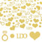 200 Stück Konfetti Hochzeit Deko Gold Verlobung Party Konfettis Tischdeko Diamant Hochzeit Tisch Papier Konfetti Verlobung Party Tischdeko I DO Tun Konfettis Braut Dusche Dekorationen
