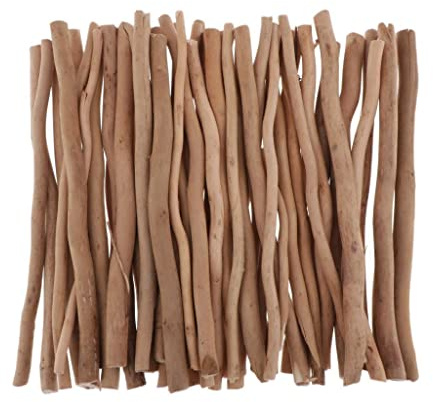 UxicRuya 50x Treibholz Äste Und Zweige für Kunst, Basteln, Hobbys, Foto Requisiten, Holzstämme, 20 cm