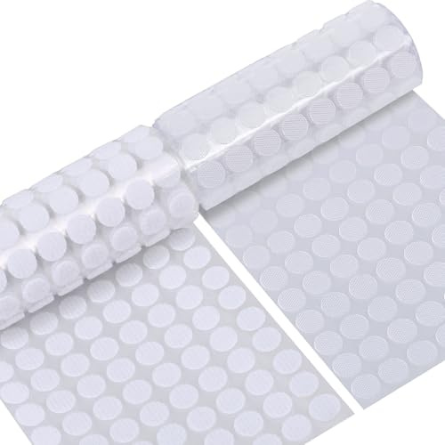 1008 Stück 10mm Klettpunkte Selbstklebend, Self Adhesive Klebend | 504 Paare Aus Nylon Und Polyester, Starke Kleberückseite, Für Papier, Glas, Leder Und Metall
