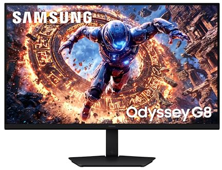 Samsung Odyssey G80HS 32 6K 6144x3456 IPS Gaming Monitor, 1ms, Dual 330Hz 165Hz Refresh, HDR10+ Gaming, Gsync Compatible, Freesync Premium, HDMI 2.1, Displayport, USB, Height Adjust, LS32HG806ESXXU