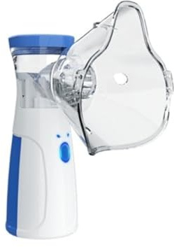 Portable Nebulizer Machine for Adults & Kids - Easy-to-Use Handheld Nebuliser with MouthpieceMasks for Home & Travel