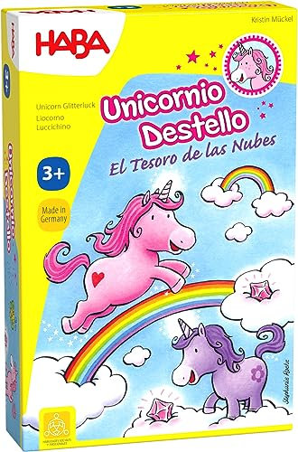 HABA 301771 - Einhorn Funkeln Der Schatz der Wolken, Kinderspiel für Kinder ab 3 Jahren