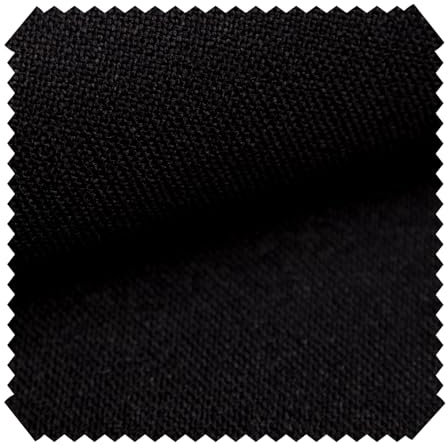 novely® AUEN Premium Möbelstoff | Webstoff | fein gewebter Polsterstoff | Meterware | Bezugsstoff | 1 lfm | 26 Farben (18 Schwarz)