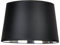 Designer Lampenschirm Satin schwarz rund konische Form Ø 30cm innen Chrom (20 * 30 * 18cm)
