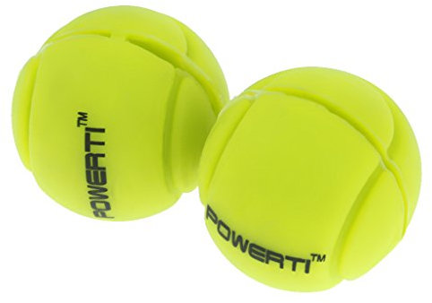 D DOLITY 2 PCS Ammortizzatori Silicone Anti-Vibrazione Forma di Palla Racchetta di Tennis Accessori - Giallo