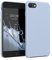 kwmobile Hülle kompatibel mit Apple iPhone SE (2022) / iPhone SE (2020) / iPhone 8 / iPhone 7 Hülle - Silikon Handy Case - Handyhülle weiche Oberfläche - kabelloses Laden - Hellblau matt