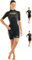 Cressi Damen Med X Lady Shorty Neoprenanzug, Schwarz/Orange/Silber, L/4
