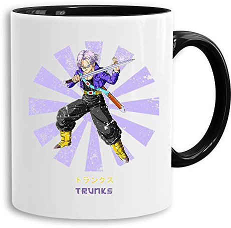 Trunks Star - vaso cafetera regalo Mug Son Ruffy Luffy Zoro Saitama One Dragon Master Goku Ball Vegeta Roshi Piece Db, Farbe2:Blanco