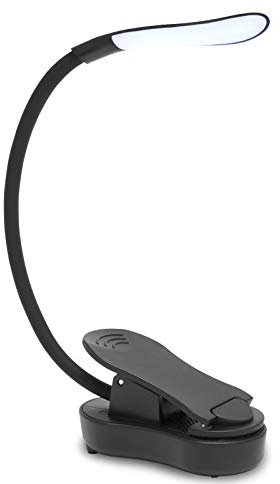 Anmossi Lampe de Lecture,USB Rechargeable LED Liseuse Lampe 7 LEDs,3 Modes D’éclairage, Veilleus de Chevet LED tactile avec pince de lecture et col flexible 360°,Lampe Clip pour Livre,eReaders,Nuit