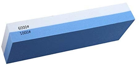 Chisel Sharpener, 6000# & 1000# Double Sided Woodworking Sharpening Stones, Aluminum Alloy Non-Slip Fixed Angle Sharpener, Whetstone for Wood Carving Chisels (Whetstone)