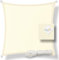 hanSe Sonnensegel quadratisch, Segeltuch Quadrat, 4x4m in Creme, aus Polyester, wasserdicht, mit UV Schutz und Sonnenschutz, für Garten, Balkon und Terrasse