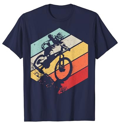MTB Downhill Geschenk Retro T-Shirt
