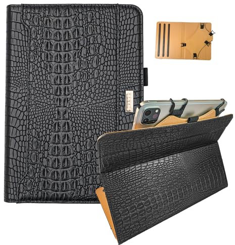 Funda para Tablet de 10.1 Pulgadas, Funda Universal giratoria de 360 Grados para Todas Las tabletas de 9.7 a 11 Pulgadas, Funda Protectora Compatible con iPad, Samsung Google... (Negro)