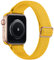 SICCIDEN Cinturino elastico sottile compatibile con Apple Watch Band 42 mm, 41 mm, 40 mm, 38 mm, cinturino elastico da donna in nylon sottile per iWatch SE2 SE Series 10 9 8 7 6 5 4 3 2 1 (giallo/oro