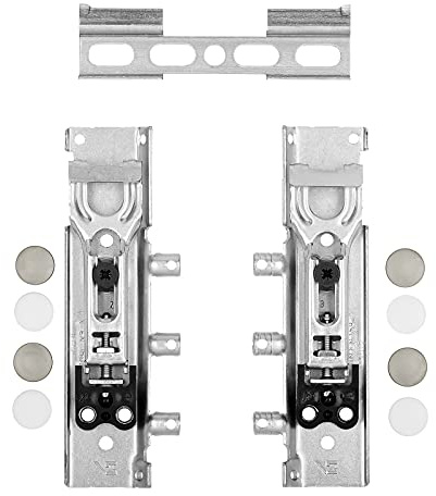 4 Sets verdeckte Schrankaufhänger TH6402 Tragkraft 178 kg | mit teilbaren Wandschienen verstellbarer Schrankhalter für Hängeschrank Stahl verzinkt von SOTECH