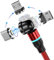Magnetisches Ladekabel 3A Schnelles Aufladen & Datensynchronisation 1M/2M Magnet-USB-Kabel 360°+180° Drehen Magnetisch 3 in 1 Magnetkabel für Alle Android Phone/Micro USB/Typ C/USB C Smartphones