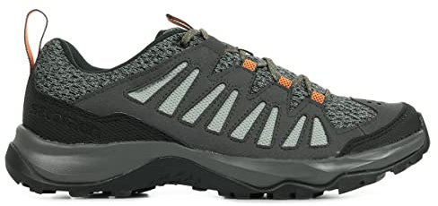 SALOMON Herren EOS Aero Shoes Trekkingschuhe, Grau/Orange (Castor Gray Magnet Vibrant Orange), 40 2/3 EU
