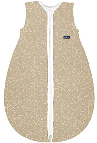 Alvi Mäxchen Schlafsack Light Hearts Nature 80 cm