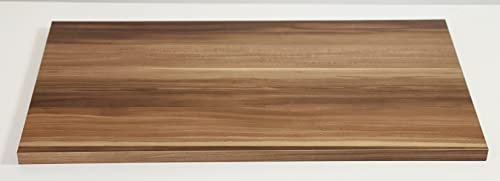 Wandregal SOLIDO 10 Farben 8 Größen, Regalboden Fachboden Regalbrett (walnuss, 80x20 cm)