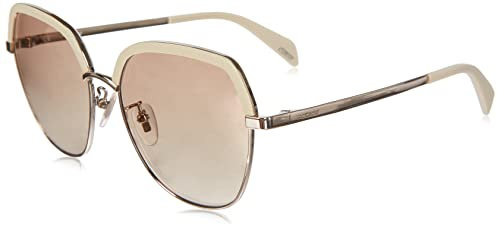 Police Unisex SPLC24 Sunglasses, Ivory, 56