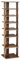 COSTWAY 7-Tier Shoe Rack, Freestanding Wooden Shoe Shelf Storage Stand, Single/Double Row Corner Shoes Organiser Unit for Home Hallway Entryway Closet (27 x 26 x 110cm, Rustic Brown)