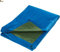 BricoLoco.com Bâche imperméable multifonction pour extérieur, 2 x 3 m, renforcée, pour bois, remorque, piscine, meuble de jardin. (80 g, bleu/vert, 2 x 3 m)