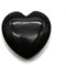 DOJA Barcelona | Herzform Natursteine ​​Schwarzer Obsidian | Naturstein Herz Deko | 30 * 11mm | Herzen Heilsteine ​​| Steinherzen | Originelle Geschenke für Frauen, Glücksbringer, Anhänger