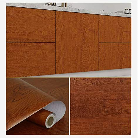 Kontaktpapier for Abziehen und Aufkleben for Schränke, wasserdicht, Küchenschrank, Tapete, beige/weiß/braun, for Abziehen und Aufkleben, Schreibtischabdeckung, selbstklebende Vinylfolie, abnehmbare Ta