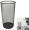 ARA CHOICE Colorful Large Metal Waste Paper Rubbish Mesh Bin Dustbin Office Bedroom Desk Litter and easy to use Recycling Bin for Home Multi Colour (Black)