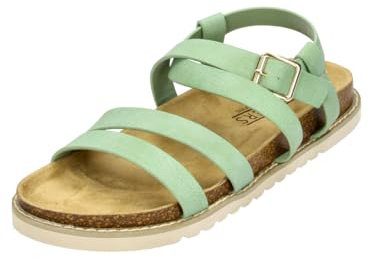 Sandale Jolie in Farbe Moss Green, modische Schuhe in Übergröße, große Damenschuhe, Jolie 42 EU Moss Green