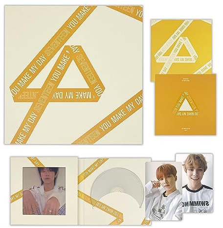 SEVENTEEN - 5th Mini Album [YOU MAKE MY DAY] (Re-release) (MEET Ver.) Out Box + Photobook + Lyrics + CD-R + Lenticular + Photocard + 2 Pin Button Badges + 4 Extra Photocards