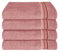 Schiesser Frottier Handtuch Skyline Color im 4er Set | 100% Baumwolle aus nachhaltiger Produktion | saugstark, weich, farbecht | 50x100cm | Altrosa