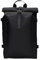 RAINS Rucksack mit Rolltop, wasserdichter Rucksack für Damen und Herren, Schwarz, Large, Modern