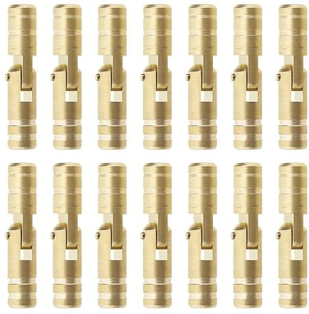 LT Easiyl 30pcs Charnières Dissimulées en Laiton Cylindre Charnière Fixe Charnière Cachée Cylindrique Meubles Charnière Cachée pour Bricolage Artisanat Boîtes à Bijoux Coffrets Cadeaux