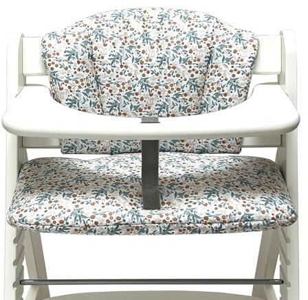 Blausberg Baby - Sitzkissen Set ABWASCHBAR für Alpha Hauck Zubehör für Kinderhochstuhl – Blumenwiese Blau