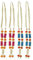 Aditri Creation 4er Set Mala, blau/pink, 2.5 Inches, Art Deco