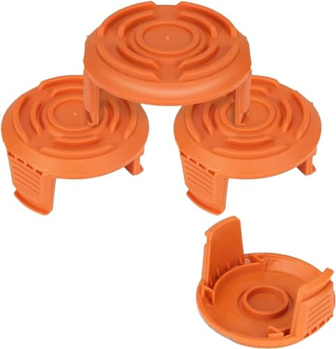 Eyoloty WA6531 GT/50006531 Spulenkappen für Worx Akku Rasentrimmer 20V WG169E WG154E WG157E WG163E WG122 WG150 WG151 WG152,WG160 WG176 WG180 Ersatzspulenabdeckung (4x Spulenkappen)