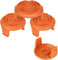 Eyoloty WA6531 GT/50006531 Spulenkappen für Worx Akku Rasentrimmer 20V WG169E WG154E WG157E WG163E WG122 WG150 WG151 WG152,WG160 WG176 WG180 Ersatzspulenabdeckung (4x Spulenkappen)