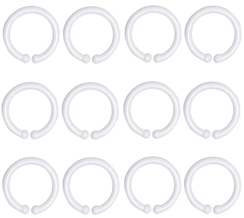 JCUGSBS Pulsante di Silicone Anello,12Pcs Adattatore per Clip Supporto Porta Ciuccio, Anello Adattatore per Ciuccio, Anello Adattatore Clip in Silicone Bianco