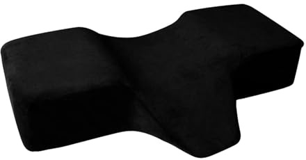 Zialofi Lash Pillow Wimpernkissen U-Form Wimpernverlängerungskissen Beautykissen zur Wimpernverlängerung, Schwarz