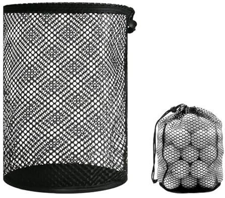 SGQTZDZQ Nylon Mesh Golf Ball Bag, Portable Golf Tee Bag, Golf Bag Accessories Golf Storage for Storage Baseball Tennis Ping Pong Ball
