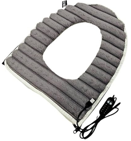 Beheizter Toilettensitz, Toilettensitzwärmer, Verstellbarer Sitzbezug, USB Toilettensitz mit Einstellbarer Temperatur 17,32 x 14,57 x 0,79 Zoll für Winter Badezimmer Komfort (1 Stück)