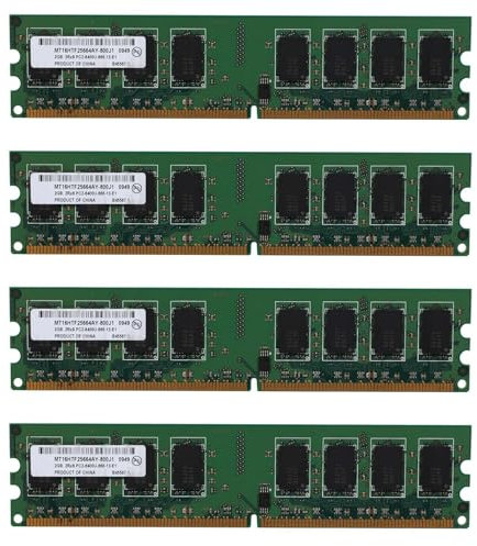 Iyalezirk 4 x 2 GB di memoria RAM DDR2 Desktop 800 MHz 2RX8 DIMM PC2-6400U ad alte prestazioni per scheda madre