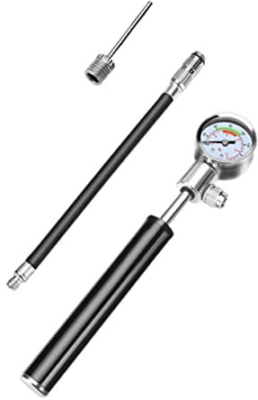 WHAMVOX Hochdruck Fahrrad Pumpe Uns Französisch Gas Düsen Kompakte Tragbare Inflator Für