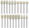 Diamond Grinding Bit Set for Dremel Rotary Tool, 20 PCS Die Grinder Bits Sanding Bits Accessory for Dremel with 3mm Shank for for Grinding, Stone Glass Ceramics Carving, Polishing
