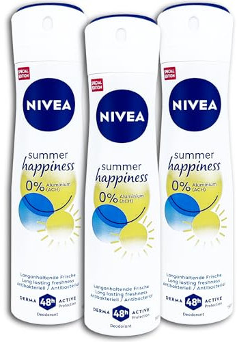 3 er Pack NIVEADeospray summer happiness Fresh Deodorant Spray 3 x 150 ml