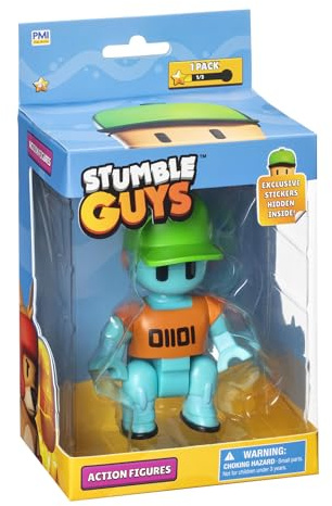 BANDAI Stumble Guys – Roboter Guy – Figur 11 cm mit Aufklebern – Figur mit beweglichen Elementen – Videospiel Stumble Guys Robot Guy – Spielzeug für Kinder Jugendliche ab 8 Jahren – PMS6210D