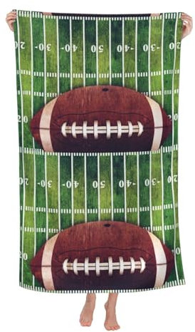 American Football Field and Ball Quick Dry Towel Microfiber Gym Summer Essentials Picnic Blankets Yoga & Swim Use