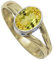 Im Labor gezüchteter gelber Saphir Edelstein 925 Sterling silber Und Messing Band Ring Herren und Damen Alle Größen Schmuck CRG1089AP29_(75 (23.9))